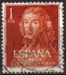 Stamps Spain -  ESPAÑA 1961 1328 Sello º II Cent. Nac. Leandro Fernández Moratín Yv1005