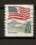 Stamps United States -  Parque Yosemite. (typo).