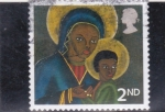 Stamps United Kingdom -  LA VIRGEN Y EL NIÑO