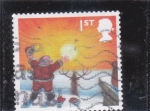 Stamps United Kingdom -  PAPA NOEL