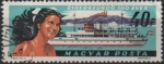 Stamps Hungary -  MUCHACHA,  BARCO  A  VAPOR  Y  CASTILLO