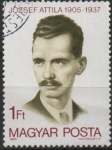 Stamps Hungary -  JOZSEF  ATTILA