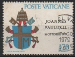 Sellos de Europa - Vaticano -  ESCUDO  DE  ARMAS  DE  S. S.  JUAN  PABLO  II