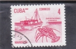 Stamps : America : Cuba :  EXPORTACIONES CUBANAS-MARISCO
