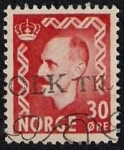 Sellos de Europa - Noruega -  Rey Haakon VII