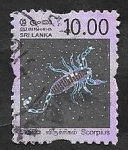 Sellos de Asia - Sri Lanka -  Escorpión, signo del Zodiaco