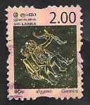 Stamps : Asia : Sri_Lanka :  Géminis, signo del Zodiaco
