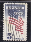 Stamps : America : United_States :  BANDERA ESTADOUNIDENSE