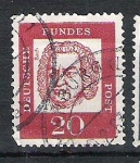 Stamps Germany -   1961 -1962 Personajes.Papel blanco normal.