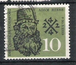 Stamps Germany -  IV Centenario de la muerte del matemático Adam Riese, 1492-1559