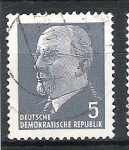 Stamps Germany -  1961 Presidente Walter Ulbricht DDR