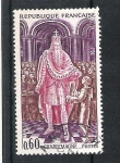 Stamps France -  1966 History of France CharleMagne./