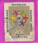 Sellos de America - Argentina -  Naciones Unidas