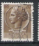 Stamps Italy -  1953 Italia - Syracusean Coin