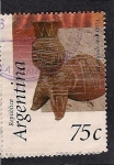 Stamps Argentina -  Vaso Antropomorfo