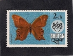 Sellos de Asia - Bhutn -  Mariposa