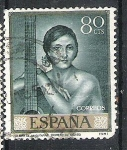 Stamps Spain -  1965 Pintura. Julio Romero de Torres, 1874-1930.
