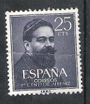 Stamps Spain -  1960 I Centenario del nacimiento de Isaac Albéniz. Compositor y pianista. 1860-1909
