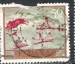 Stamps Spain -  1967 Homenaje a pintor desconocido. Pinturas rupestres.