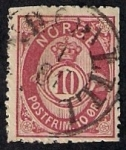 Stamps : Europe : Norway :  Corona y trompa de correos