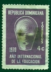 Stamps : America : Dominican_Republic :  Año Internacional de la Eduacionc