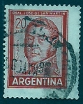 Stamps Argentina -  Jose San Martin