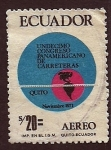Sellos de America - Ecuador -   Congreso panamericano de carreteras