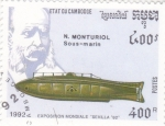 Stamps Cambodia -  Narciso Monturiol
