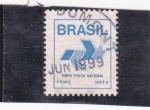 Sellos de America - Brasil -  tarifa postal nacional
