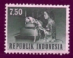 Sellos de Asia - Indonesia -  Telegrafista