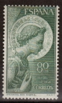 Stamps : Europe : Spain :  ESPAÑA SEGUNDO CENTENARIO NUEVO Nº 1195 ** 80C VERDE SAN GABRIEL