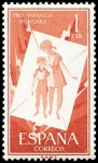 Stamps : Europe : Spain :  ESPAÑA SEGUNDO CENTENARIO NUEVO Nº 1204 ** 1P ROJO PRO INFANCIA HUNGARA