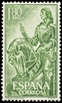 Stamps : Europe : Spain :  ESPAÑA SEGUNDO CENTENARIO NUEVO Nº 1209 ** 1,8P VERDE AMARILLENTO EL GRAN CAPITAN
