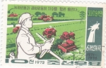 Stamps North Korea -  Tractorista