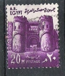Sellos de Africa - Egipto -  1973 Puerta de El Mitouali. El Cairo.