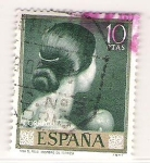 Stamps Spain -  1965 Pintura. Julio Romero de Torres, 1874-1930.