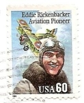 Sellos de America - Estados Unidos -  Pioneros de la aviación - Eddie Rickenbacker
