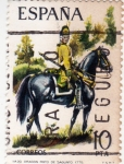 Stamps Spain -  Dragon regimiento de Sagunto 1775(27)