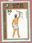 Stamps Rwanda -  Centenario de la U.P.U. - mensajero Inca