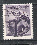 Stamps Austria -  1950 National Costumes