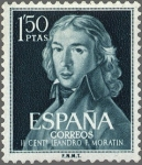 Stamps Spain -  ESPAÑA 1961 1329 Sello Nuevo II Cent. Nac. Leandro Fernández Moratín Yv1006