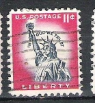 Sellos de America - Estados Unidos -  1954 -1973 Libertad