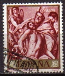 Stamps Spain -  ESPAÑA 1961 1336 Sello Domenico Theotocopoulos El Greco La Santísima Trinidad Usado