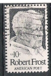 Sellos de America - Estados Unidos -  1974 Robert Frost, 1873-1963