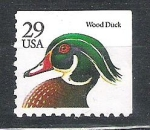 Sellos de America - Estados Unidos -  1991 Pato de los bosques. Aix sponsa.