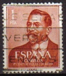 Sellos de Europa - Espa�a -  España 1961 1351 Sello º Juan Vázquez de Mella 1p Timbre Espagne Spain Spagna