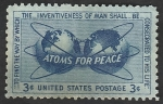 Sellos de America - Estados Unidos -  597 - El átomo al servico de la paz