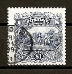 Stamps United States -  Rendicion del General ingles Burgoyne,en Saratoga.