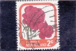 Stamps New Zealand -  FLORES-