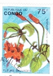 Sellos de Africa - Rep�blica del Congo -  FLORES SALVAJES